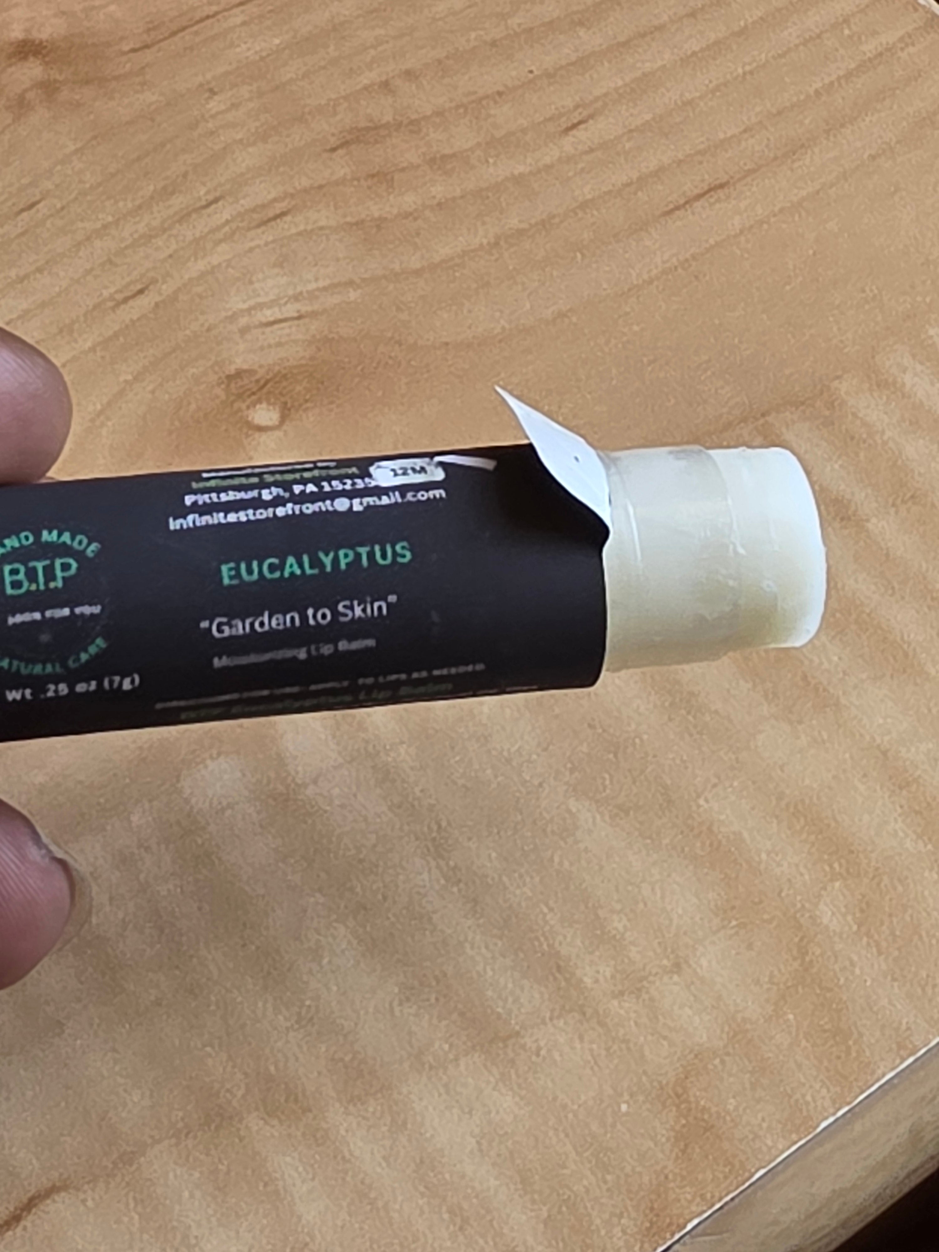 BTP Eucalyptus Lip Balm 2-Pack | Better Than Petroleum for Dry